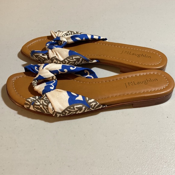 J. McLaughlin slip on fabric Sandals. Size 7 - Picture 5 of 11
